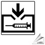 Sharps Disposal Symbol Label for Hazmat LABEL_SYM_91