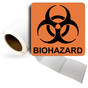 Biohazard Roll Label LDRE-1460_ORNG
