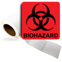 Biohazard Roll Label LDRE-1460_RED