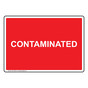 Contaminated Sign for Hazmat NHE-16420