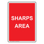 Portrait Sharps Area Sign NHEP-26834