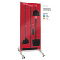 Mobile Clean and Sweep Shadow Board - Red/Black Xtreme Aluminum