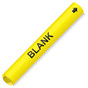 Coiled Black-on-Yellow Blank or Custom Pipe Marker CS762806