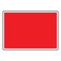 Facilities Blank Write-On Sign NHE-RED-L_BLANK