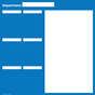 Blue Document Holder Dry Erase KPI Board, 48x48 in. Aluminum