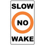 Slow No Wake Label for Recreation