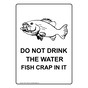Portrait Do Not Drink The Water Sign With Symbol NHEP-17086