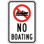 No Boating Sign for Recreation PKE-17055