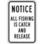 Notice All Fishing Is Catch And Release Sign