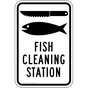 Fish Cleaning Station Sign for Recreation PKE-17095