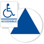 Blue on White California Title 24 Accessible Unisex Restroom Sign Set RRE-190_DCT_Title24Set_Blue_on_White