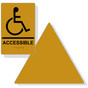 Gold on Black California Title 24 Accessible Men's Restroom Sign Set RRE-190_DT_Title24Set_Black_on_Gold