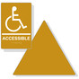 Gold on White California Title 24 Accessible Men's Restroom Sign Set RRE-190_DT_Title24Set_White_on_Gold