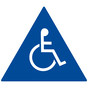 Blue Accessible Men's Restroom Door Sign with Symbol RR-190_DTS_White_on_Blue