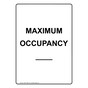Portrait Maximum Occupancy____ Sign NHEP-15664
