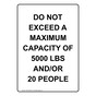 Portrait Do Not Exceed A Maximum Capacity Of Sign NHEP-26848