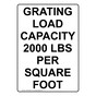 Portrait Grating Load Capacity 2000 Lbs Per Sign NHEP-26854