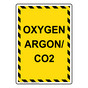 Portrait Oxygen Argon/Co2 Sign NHEP-26930