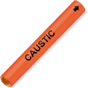Coiled Black-on-Orange Caustic Pipe Marker CS448785