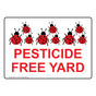 Pesticide Free Yard Sign for Agricultural NHE-27317