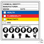 Chemical Identity Manufacturer MSDS Date Label for Hazmat HAZCHEM-14716