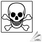 Poison Symbol Label for Hazmat LABEL_SYM_08