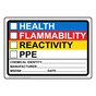 Health Flammability Reactivity for Hazmat HAZCHEM-14717