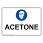 Acetone Sign With Symbol NHE-37842