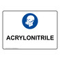 Acrylonitrile Sign With Symbol NHE-37871