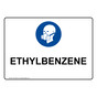 Ethylbenzene Sign With Symbol NHE-38532