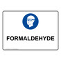 Formaldehyde Sign With Symbol NHE-38571