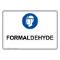 Formaldehyde Sign With Symbol NHE-38572