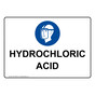 Hydrochloric Acid Sign With Symbol NHE-38598