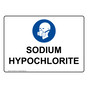 Sodium Hypochlorite Sign With Symbol NHE-38819