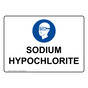 Sodium Hypochlorite Sign With Symbol NHE-38820