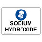 Sodium Hydroxide Sign With Symbol NHE-39022