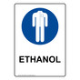 Portrait Ethanol Sign With Symbol NHEP-38526