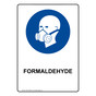 Portrait Formaldehyde Sign With Symbol NHEP-38569