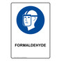 Portrait Formaldehyde Sign With Symbol NHEP-38572