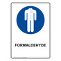 Portrait Formaldehyde Sign With Symbol NHEP-38573