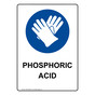 Portrait Phosphoric Acid Sign With Symbol NHEP-38646