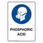 Portrait Phosphoric Acid Sign With Symbol NHEP-38649