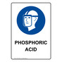 Portrait Phosphoric Acid Sign With Symbol NHEP-38650