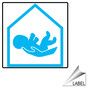 Safely Surrender Baby Symbol Label for Children / School Safety LABEL_SYM_107