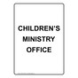 Portrait Children's Ministry Office Sign NHEP-28180