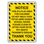 Portrait Notice This Is A Play Area For Children Sign NHEP-28183