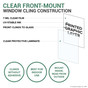 Clear Window Cling Construction
