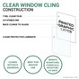Clear Window Cling Construction