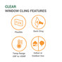 Clear Window Cling Features