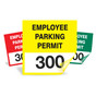 Employee Parking Permit Window Decals